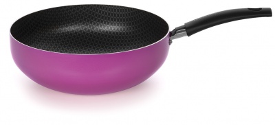 Frigideira Wok Atiaderente 24 Rosa